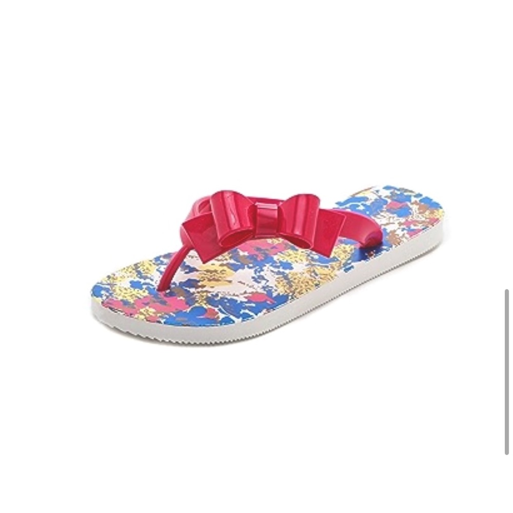 RED Valentino Printed Bow Flip-Flop